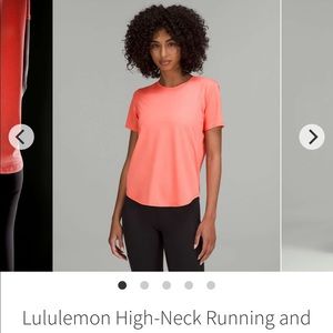 Lululemon Hugh neck Run and Train Tee size 4